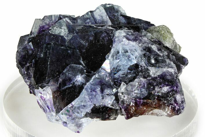 Purple Cubic Fluorite Crystals w/ Muscovite - Yaogangxian Mine #364555